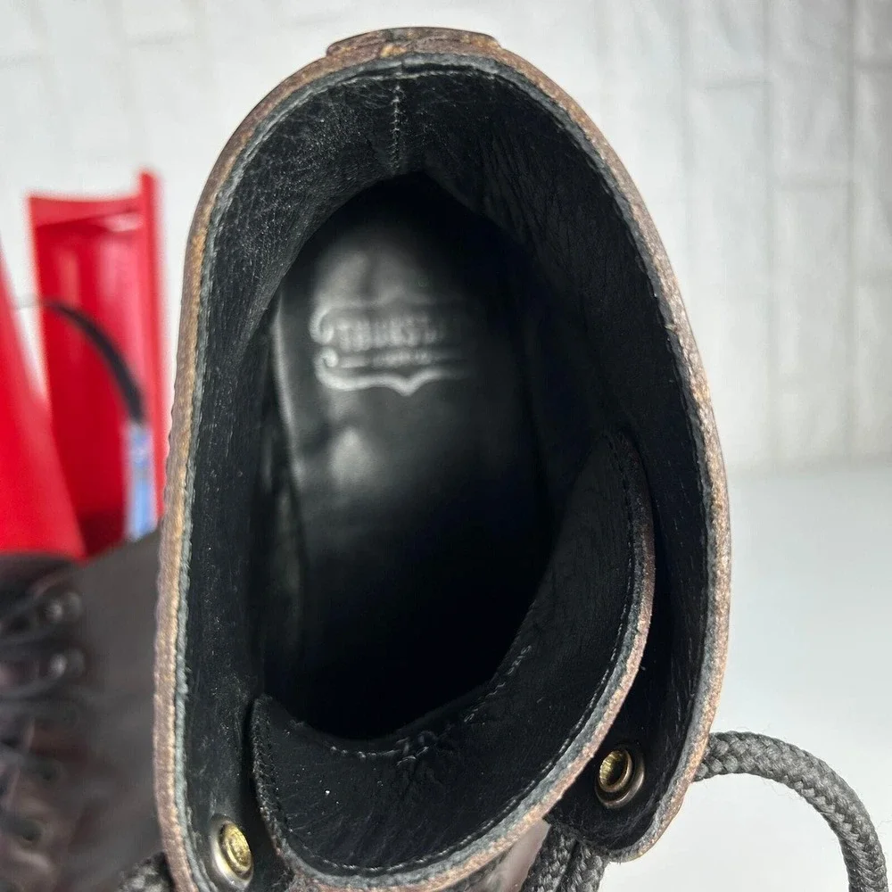 Thursday Boot Company Men's Dark Brown Leather Lace-Up Boots